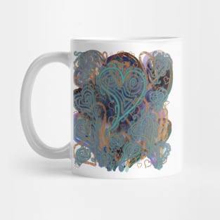 Dull Heart Skribbles Mug